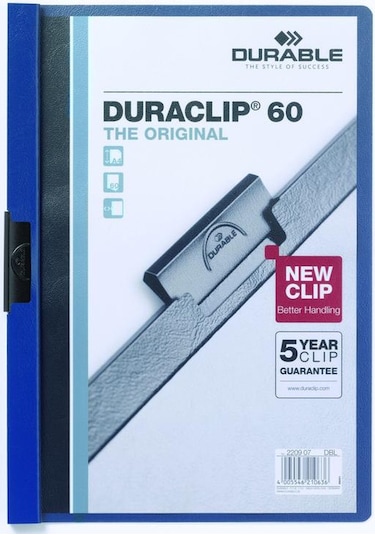 Durable 2209 Duraclip 60 Sayfa Lacivert Tekli