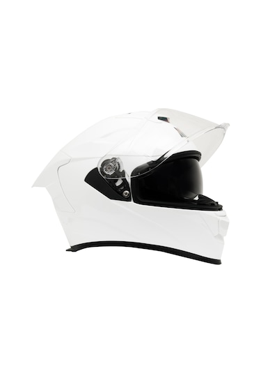 My Helmets Mks001-pw Yarış Spoiler Güneş Vizörlü Şeffaf Full Face Motosiklet Kaskı Çok Renkli