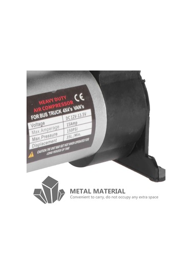 Lastik Şişman Hava Kompresörü Otomatik Kapatma Özelliği Ve Led Işığı İle Araba Ve Motosiklet Lastikleri İçin Yüksek Basınçlı Metal Pompa