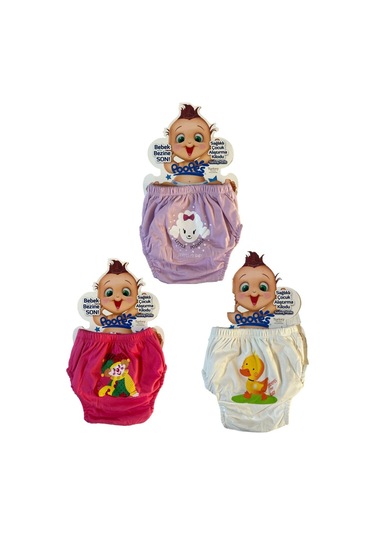 3'lü Alıştırma Külodu 3'lü Kuzu-ördek-palyaço