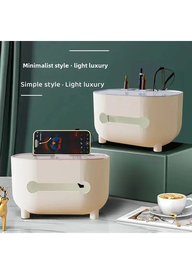 Yuntech01 Kolleksiyonu Sakla, Stili Artır: Kuzey Avrupa Tarzı Kuru Kağıt Kutusu, Ev Ofis Masaüstü Uyumlu, Uzaktan Kumanda Depolama, Dayanıklı Plastik, Pembe Rengi