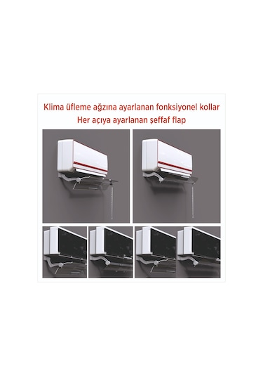 Split Klima Aparatı - Klima Hava Yönlendirici - Klima Siperlik