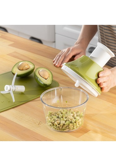 Ceronni Dinamik Manuel Doğrayıcı Rondo Yeşil Yeşil