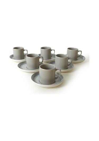 Keramika Stone Kahve Takımı 12 Parça 6 Kişilik 21426