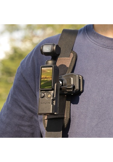 Sunnylıfe Katlanır Çift Kanca Adaptörü Djı Osmo Pocket 3 Eylem Kamera Montaj Adaptörü