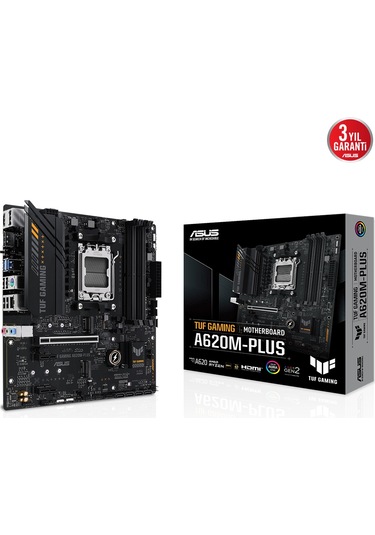 Asus Tuf Gamıng A620m-plus Wıfı Ddr5 Hdmı M.2 Matx Am5