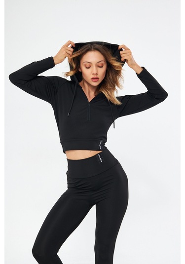 Lesa Wear Kışlık Yüksek Bel Toparlayıcı Ve Sıkılaştırıcı Likralı Şardonlu Tayt Siyah