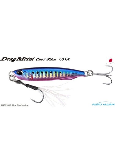 Duo Drag Metal Cast Slim Jig 60Gr. Pha0187 / Blue Pink Sardine