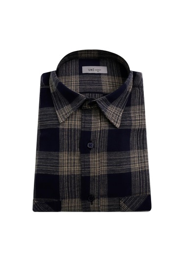 Uki Lacivert Comfortfir Oduncu Gömlek Lacivert