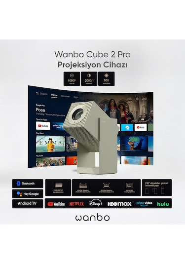 Wanbo Cube 2 Pro Projeksiyon Cihazı - Yeşil