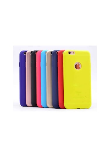 Noktaks - Apple Uyumlu iPhone 6 Plus / 6s Plus - Kılıf Mat Renkli Esnek Premier Silikon Kapak - Siyah