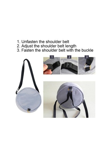 Siyah Aşınmaya Dayanıklı Tabure Omuz Çantası Geniş Uygulama Yürüyüş Turları Organizasyonu İçin Pratik Katlanabilir Kese Depolama Siyah