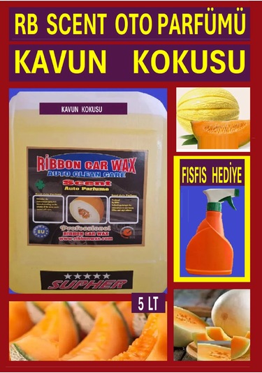 Rb Scent Oto Parfümü Kavun Kokusu 5 Lt Kavun