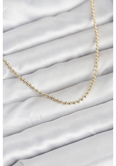 Cm 14k Gold Renk Top Zincirli Model 60 Cm Kadın Kolye Diğer