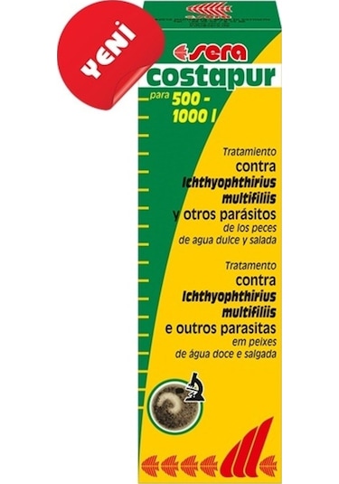 Sera Costapur 50 ML Akvaryum Dış Parazit İlacı