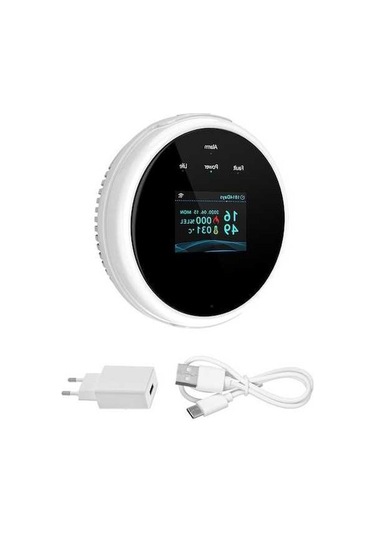 Novahub Wifi Gaz Alarmı - Tuya Uygul. İle Akıllı Dedektör, Sesli Uyarı, Renkli Ekran, Karavanlar İçin