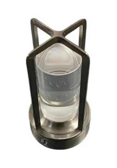 Cata Şarjlı Ledli Vegas Masa Lambası Krom 3 Renk Işık Abajur Çok Renkli