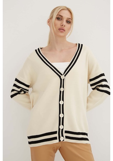 Fashion Friends Bayan Hırka 24k0511k1 Ekru Ekru