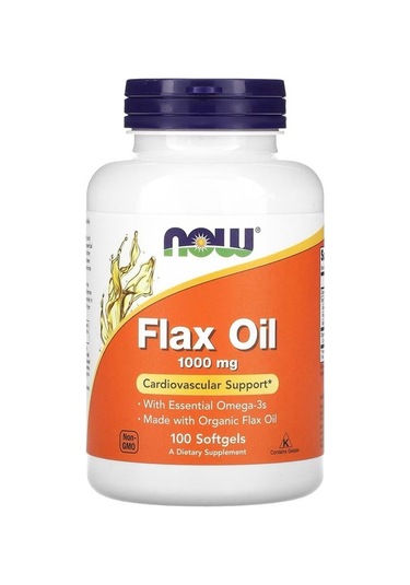 Flax Oil, 1,000 Mg, 100 Softgels