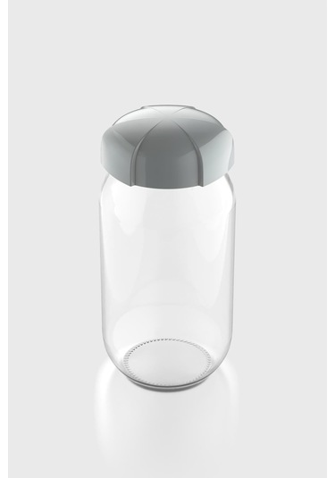 Renga Rhea 1000 Ml Gri Kapaklı Cam Kavanoz 131012 Gri