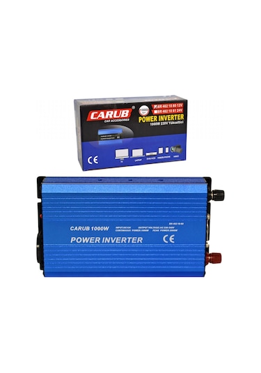 Carub İnverter 12v Dan 220v A Yükseltici 1000w Usb 5v-1a Çıkışlı Br4621860