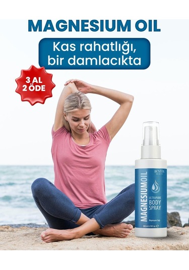 Beauty Magnezyum Yağı 200 Ml Magnesium Oil Sprey Form