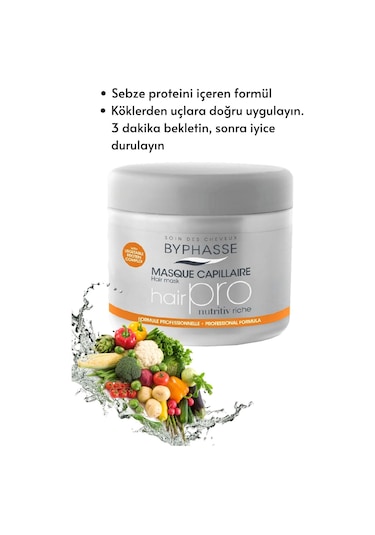 Byphasse Hair Pro Yoğun Nem Maskesi 500 ML