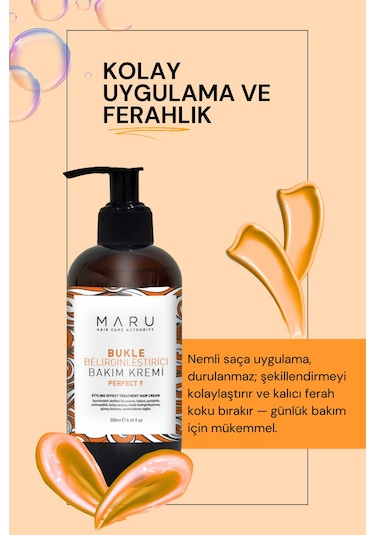 Maru Kıvırcık Saçlar Için Bukle Belirginleştirici Kremi 250 ML