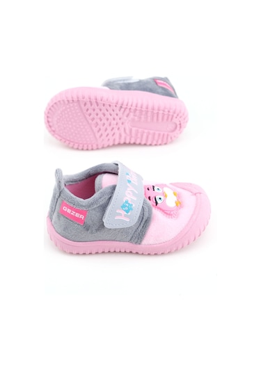 Gezer Kışlık Cırtlı Ayarlanabilir Rahat Taban Happy Birds Bebe Kız Panduf Ayakkabı Ga2kbm.03364.00.3g5.b42 Pembe