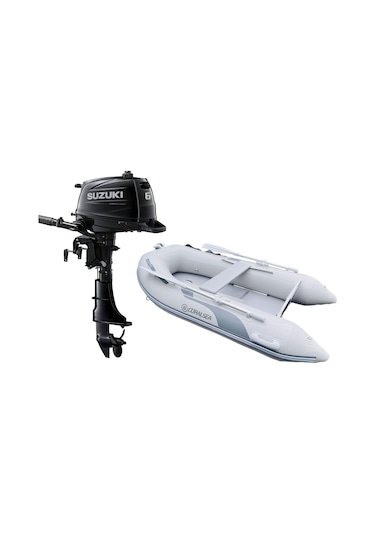 Coralsea 270 Ahşap Tabanlı Şişme Bot + Suzuki 6 Hp Deniz Motoru