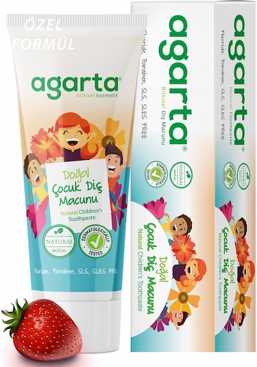 Agarta Doğal Çocuk Diş Macunu 3 x 75 ML