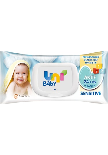 Uni Baby Aktif Sensitive Islak Mendil 12 X 90 Yaprak