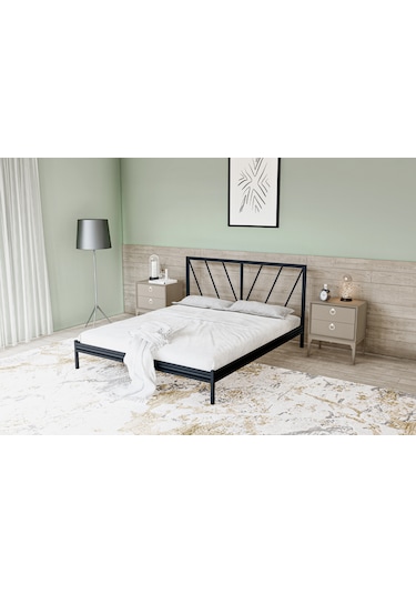 Metalia Gm 227 Gözde Dublex Metal Karyola Siyah 140X190