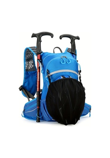 Xuweiwei Vitality Orange Hafif Katlanabilir Sirt Cantasi Outdoor Bisiklet Hiking Kamp Icin Ayarlanabilir Askilar Fermuarlı Polyester Astar Spor Stil Mavi Siyah Siyah