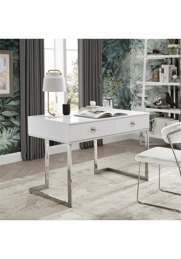 Rihanna Paslanmaz Metal Çalışma Masası