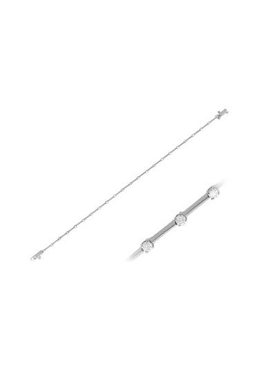 Sirius F Renk 0.60 Karat Pırlanta Su Yolu Bileklik 0810B0003