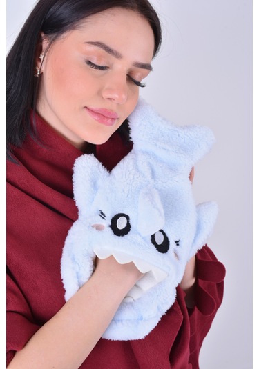 Shark Desenli Mavi Su Torbası Kılıfı Yumuşak