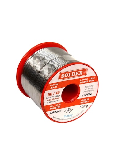 Soldex Sn60 Pb40 Lehim Teli 1.00mm 500gr
