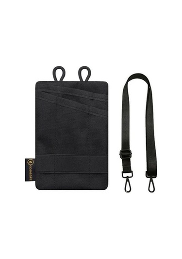 Zcjb Kosıbate H250 Omuz Askılı Dış Mekan Taşınabilir Kart Tutucu Anahtar Saklama Çantası Siyah Siyah