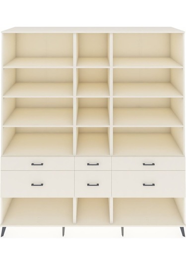 Kronos Dolap 12 Raflı 6 Çekmeceli 220x59x243 Aytaşı-aytaşı/aytaşı Aytası/aytası