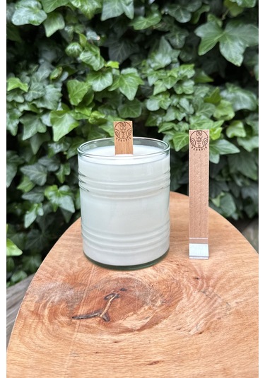 Ahşap Mum Fitili Akrep Burcu Model 1 Desenli Yapışkanlı