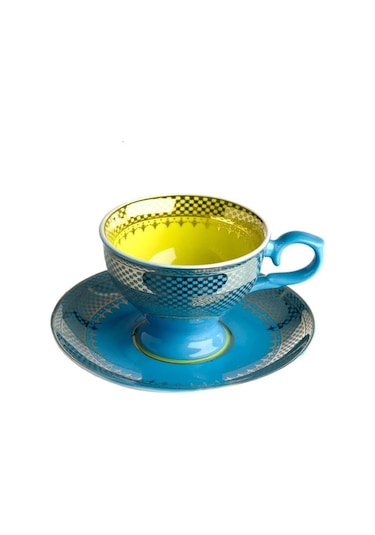 Pols Potten Espresso Set Grandma- 4'lü Fincan Çok Renkli