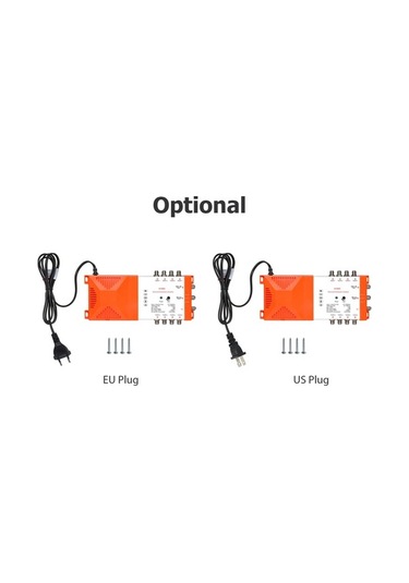 Pazly Terr/radyo Dağıtım Amplifikatörü, 8 Yollu, Irs Loop-through, 12db Kazanç, Beyaz+turuncu, Avrupa Standartı