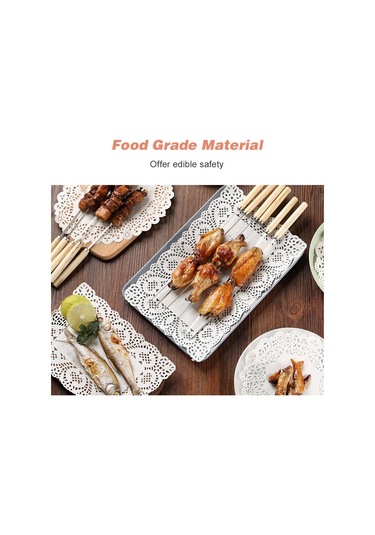 Vkemall 31.5cm Dairesel Gıda Grade Yağ Emici Bezeler, Pasta/pizza/atıştırmalık Servis Dekorasyonu, 150 Adet Paket Diğer