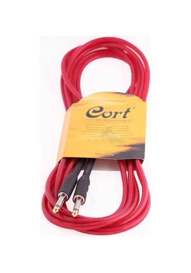 Cort Ca525red Enstrüman Kablosu Şeffaf Kırmızı Gürültüsüz 5 Metre