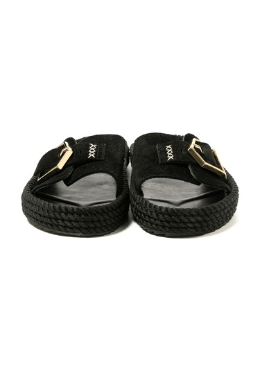 Cor20-00020 Bohonomad Corsica Kadın Terlik Siyah Siyah