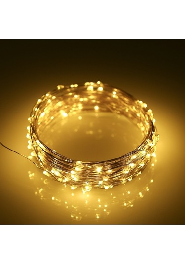 Pazly 100 Led'li Güneş Enerjili Bahçe Aydınlatma Işığı - 8 Mod, Ip65 Su Geçirmez, Sıcak Beyaz