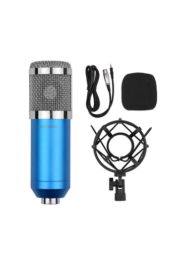 Bm-800 Profesyonel Kondenser Mikrofon Seti - Canlı Yayın Ve Kayıt İçin İdeal, Metal Şok Emici Ve Rüzgar Koruyucu Aksesuarlı