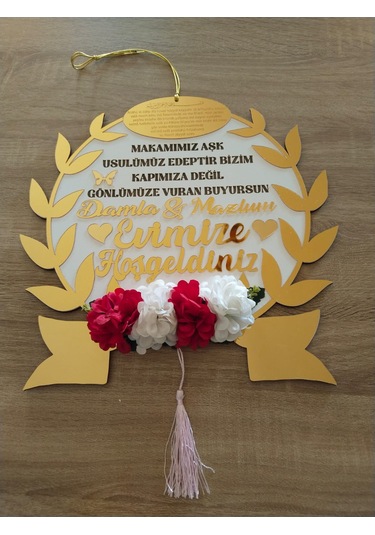 Çelik Kapı Süsü Aynalı Pleksi Çok Şık Kaliteli 1 Sınıf Çiçekli