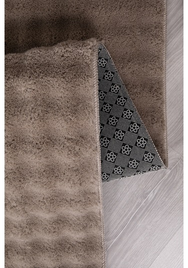 Bubble Yuvarlak Vizon Uzun Tüylü Yumuşak Peluş Kaymaz Yıkanabilir Salon Oturma Odası Balkon Halısı